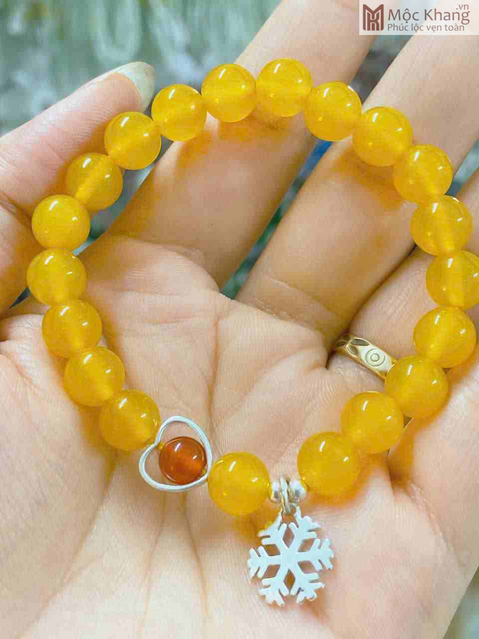 Vòng Tay Mã Não Vàng Hạt 8 (mm) (3)_3 Vong Tay Ma Nao Vang Hat 8 mm 3 3