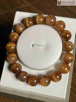 Vòng Tay Thạch Anh Tóc Hạt 12,5 (mm)