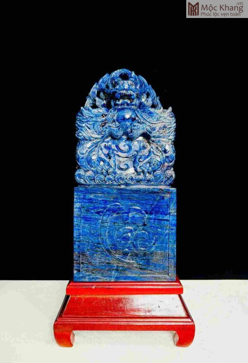 Ấn Rồng Đá Sodalite Cao 40(cm)