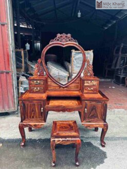Bàn Trang Điểm Gỗ Cẩm Cao 160(cm)