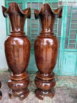 Cặp Lục Bình Gỗ Cẩm Cao 178(cm)