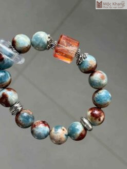 Chuỗi Aquamarine Hạt 13.8(mm)