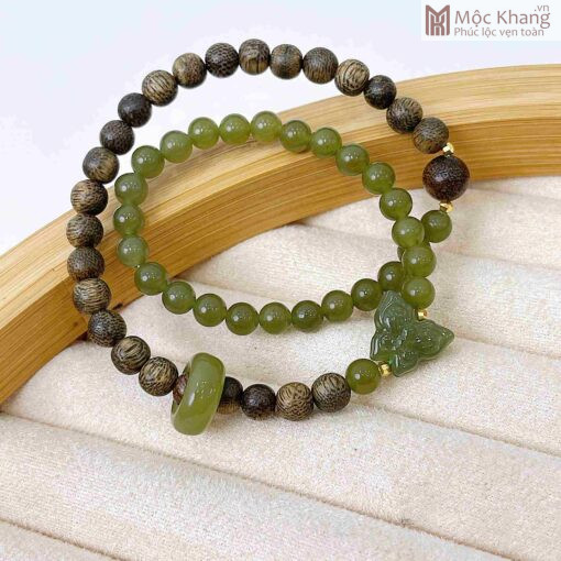 Chuỗi Ngọc Hòa Điền Mix Charm Hạt 6(mm)