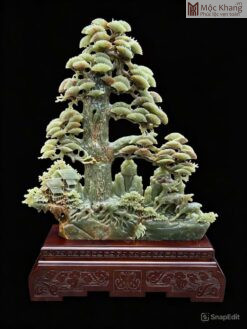 Cổ Tùng Linh Lộc Ngọc Onyx Xanh Cao 62(cm)
