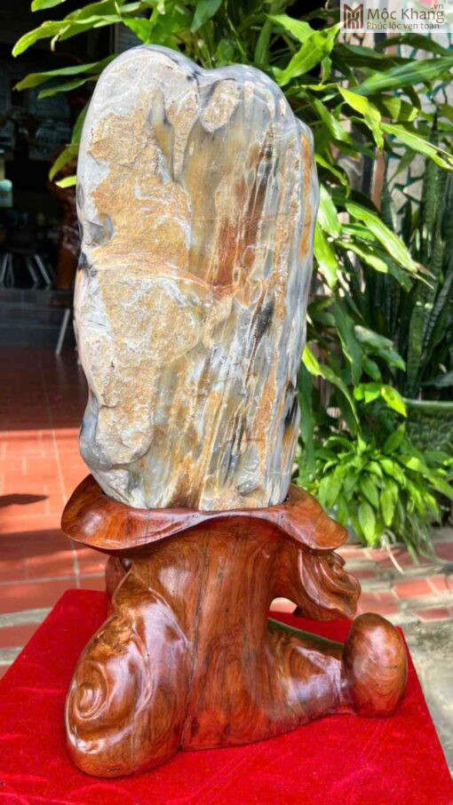 Gỗ Hóa Ngọc Tự Nhiên Cao 56(cm)