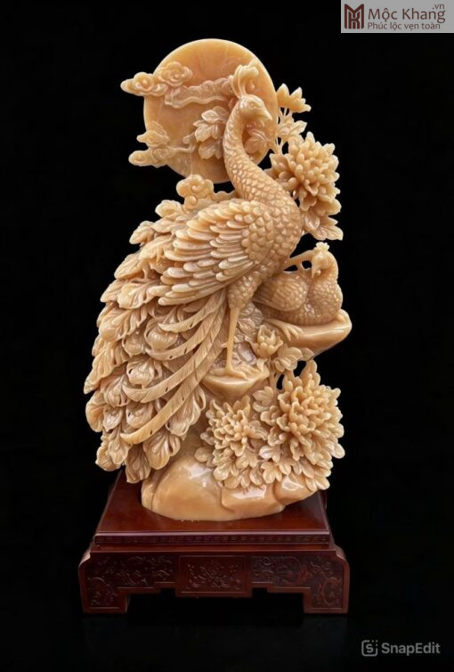 Khổng Tước Phú Quý Ngọc Hoàng Long Cao 60(cm)