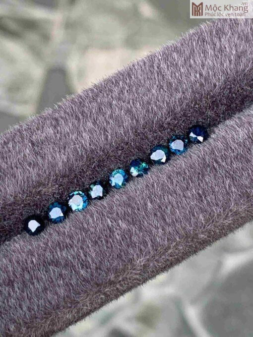 Set Đá Sapphire Xanh Blue Hạt 3.5(mm)