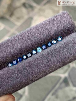 Set Đá Sapphire Xanh Blue Hạt 3.5(mm)