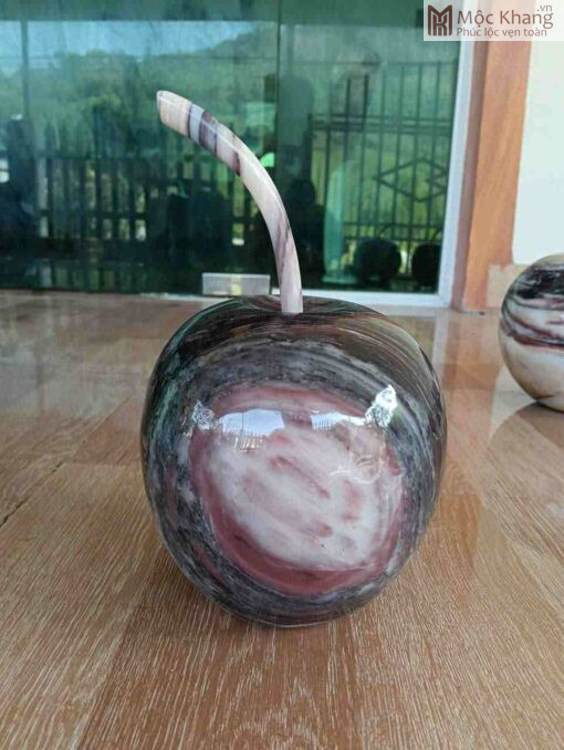 Trái Táo Tài Lộc Đá Serpentine Đường Kính 19(cm)
