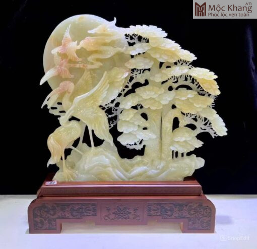 Tùng Hạc Diên Niên Ngọc Onyx Ngang 61(cm)