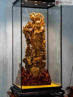 Tượng Đạt Ma Hoàng Đàn Cao 91(cm)