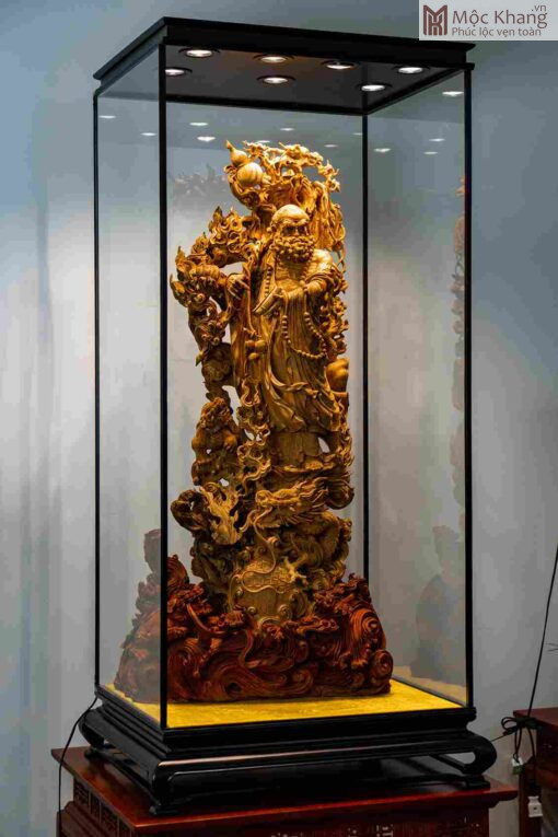 Tượng Đạt Ma Hoàng Đàn Cao 91(cm)