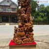 Tượng Gia Đình Gà Tứ Quý Gỗ Ngọc Am Cao 160(cm)