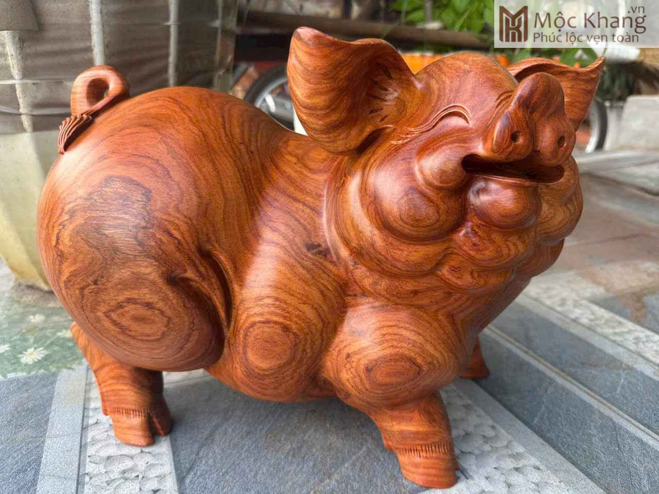 tuong-heo-tai-loc-go-huong-ngang-39cm (4) Tượng Heo Tài Lộc Gỗ Hương Ngang 39(cm)