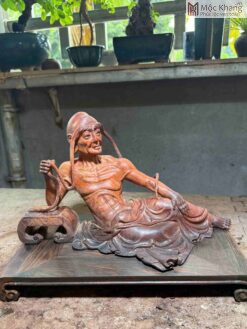 Tượng La Hán Trường My Gỗ Trắc Ngang 29(cm)