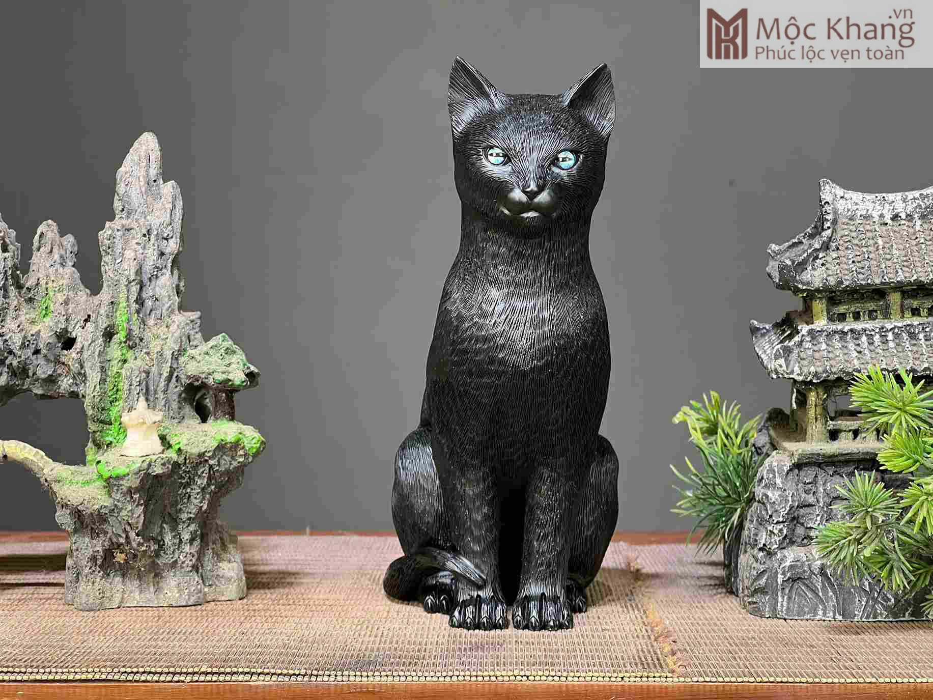 tuong-meo-go-mun-sung-cao-18cm (4) Tượng Mèo Gỗ Mun Sừng Cao 18(cm)