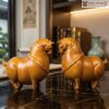 Tượng Ngựa Gỗ Bách Xanh Cao 15(cm)