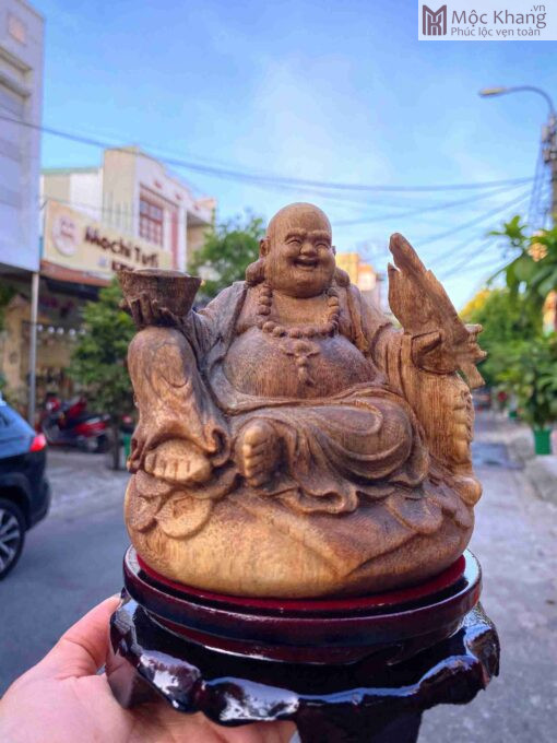 Tượng Phật Di Lặc Trầm Hương Cao 15(cm)