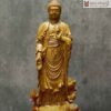 Tượng Phật Liên Hoa Gỗ Bách Xanh Cao 20(cm)
