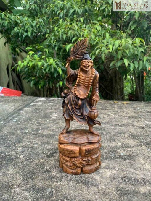 Tượng Tế Công Gỗ Bách Xanh Cao 20(cm)