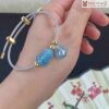 Vòng Cáp Đá Aqua Tỳ Hưu Mix Túi Tiền
