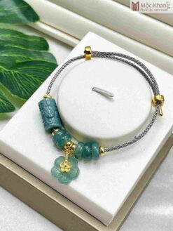 Vòng Cáp Ngọc Cẩm Thạch Mix Charm