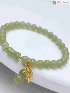 Vòng Ngọc Hòa Điền Mix Charm Hạt 6(mm)