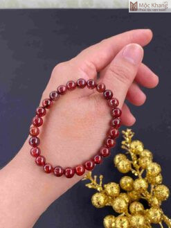 Vòng Thạch Anh Tóc Đỏ Hạt 7–7.2(mm)