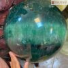 Bi Cau Fluorite Xanh Duong Kinh 29 cm 3 3