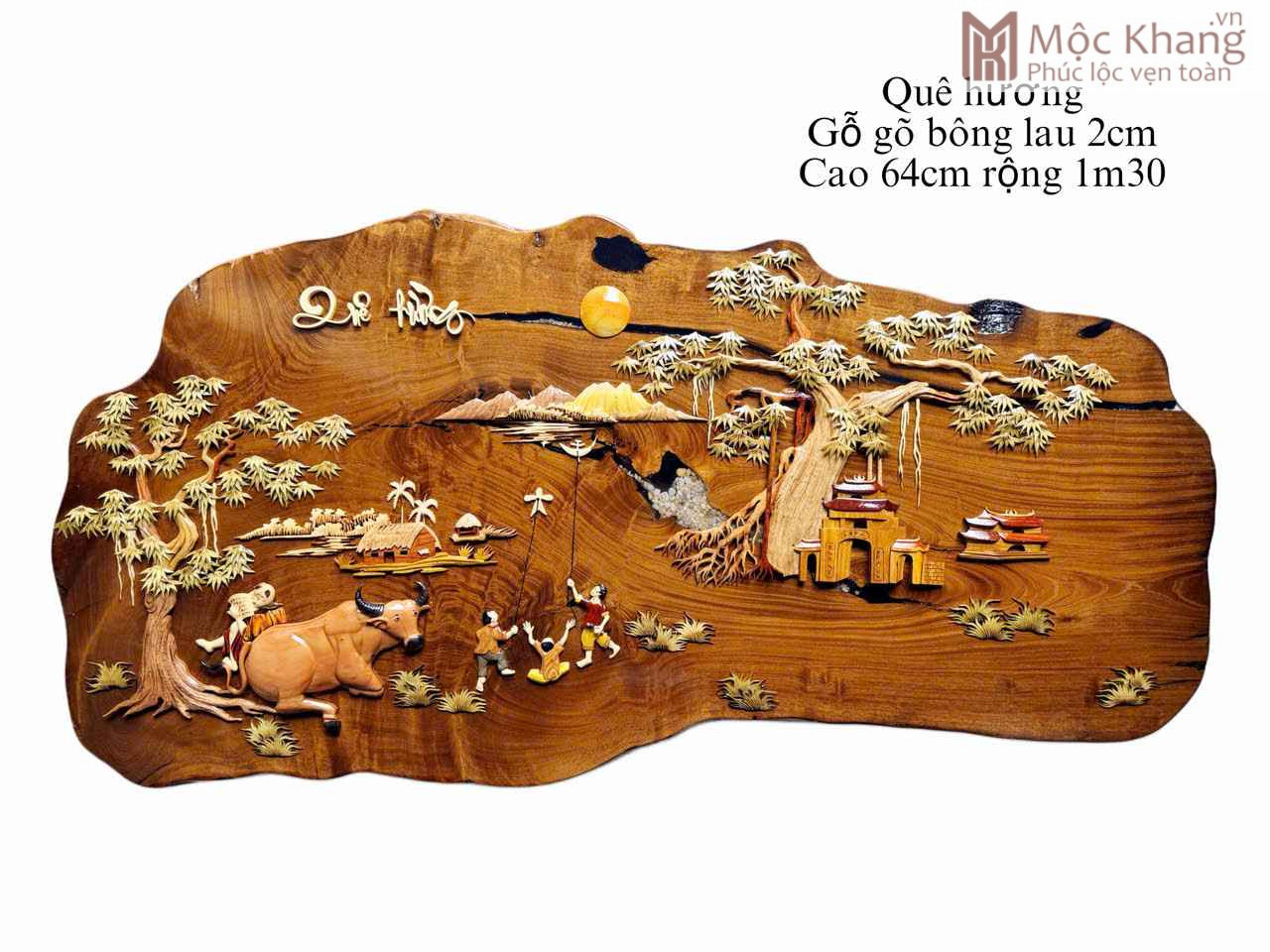 Bộ 3 Tranh Gỗ Hương Gỗ Gõ (1) Bộ 3 Tranh Gỗ Hương Gỗ Gõ