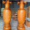 Cặp Lục Bình Gỗ Ngọc Am Đỏ Cao 180 (cm)
