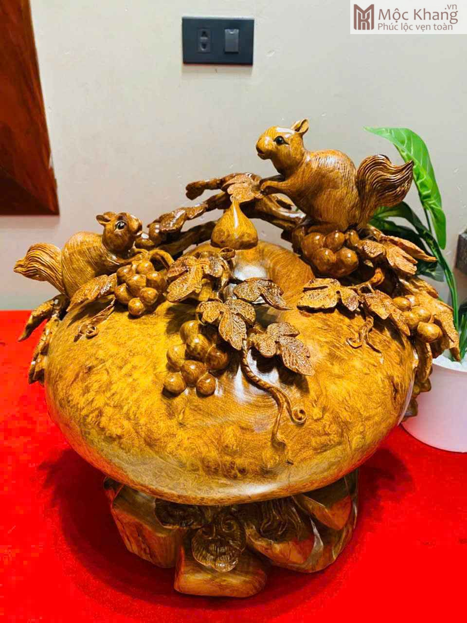 Chum Phú Quý Gỗ Nu Hương Cao 38 (cm) (1) Chum Phu Quy Go Nu Huong Cao 38 cm 1