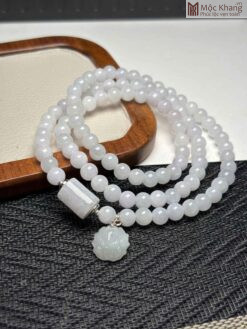 Chuỗi Bạch Ngọc Cẩm Thạch Hạt 6 (mm)