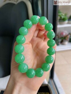Chuỗi Ngọc Phỉ Thúy A Hạt 12,8 (mm)