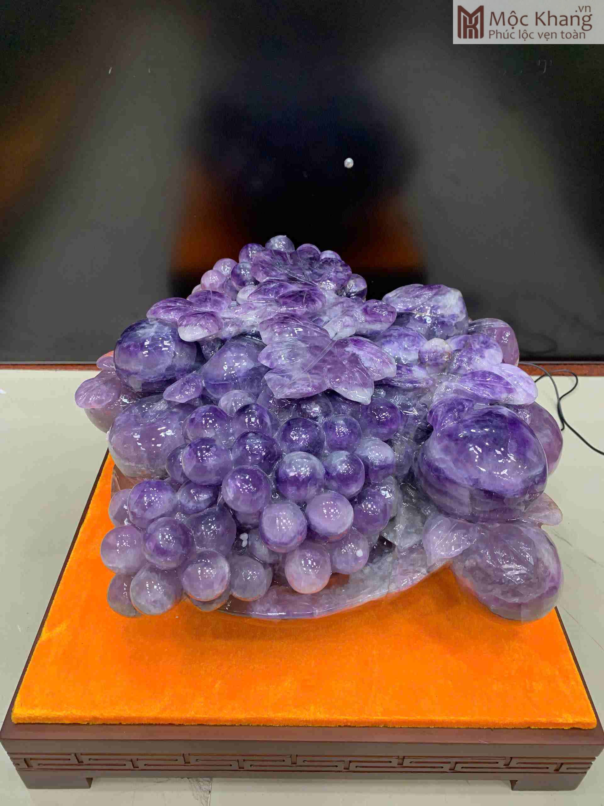 Nho Phú Quý Ngọc Fluorite Tím Cao 28 (cm) (2)_2 Nho Phu Quy Ngoc Fluorite Tim Cao 28 cm 2 2