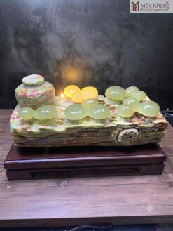Tác Phẩm Nấm Ngọc Trường Sinh Ngọc Onyx Cao 18 (cm)
