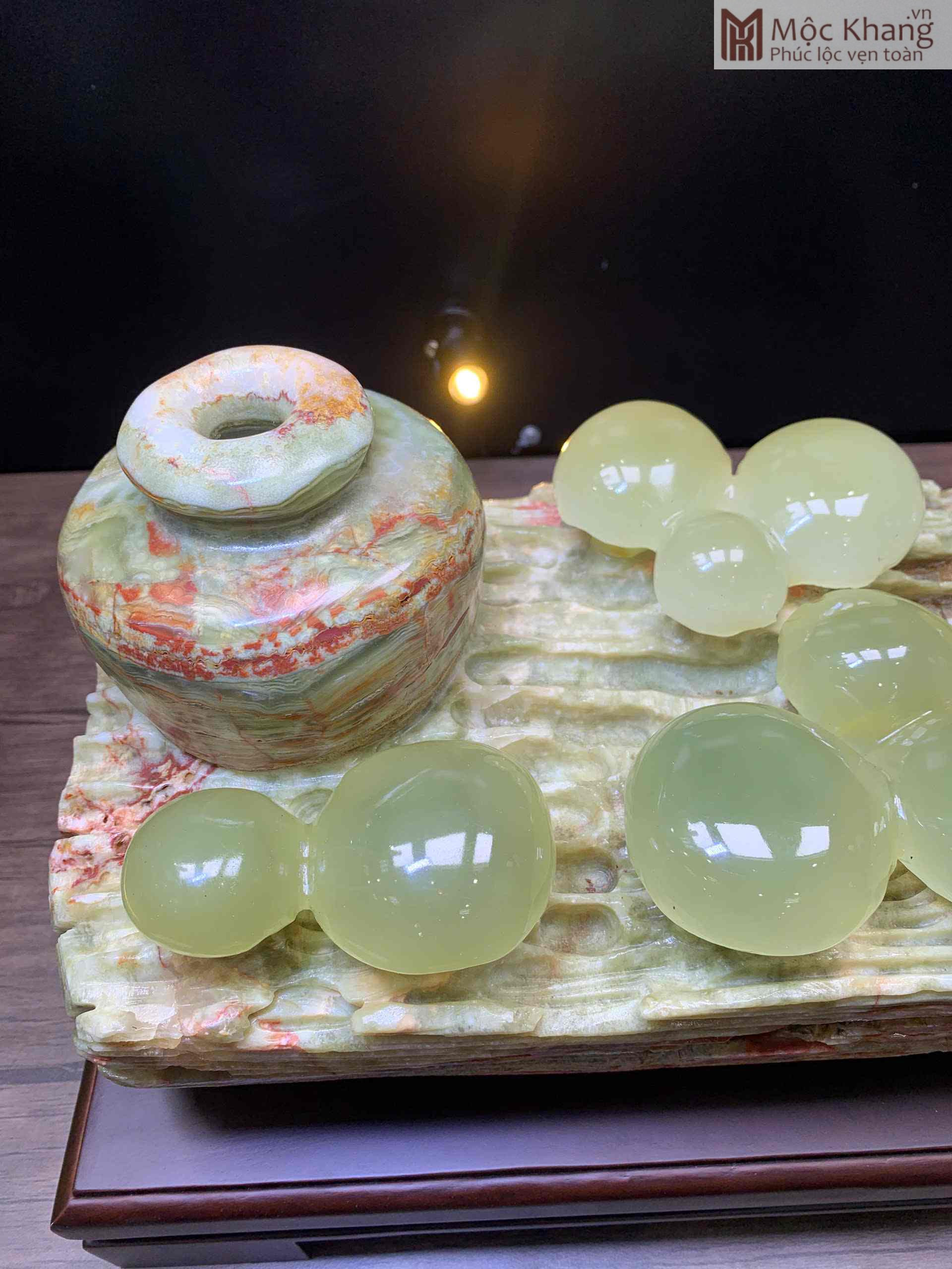 Tác Phẩm Nấm Ngọc Trường Sinh Ngọc Onyx Cao 18 (cm) (2) Tac Pham Nam Ngoc Truong Sinh Ngoc Onyx Cao 18 cm 2