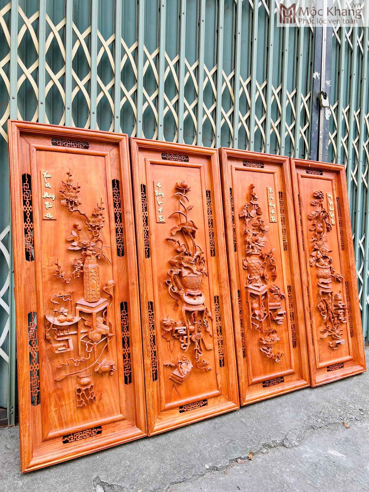 Tranh Xuân Hạ Thu Đông Gỗ Hương Đá Cao 127 (cm) (2) Tranh Xuan Ha Thu Dong Go Huong Da Cao 127 cm 2