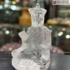 Tượng Địa Tạng Vương Bồ Tát Thạch Anh Trắng Cao 8 (cm)