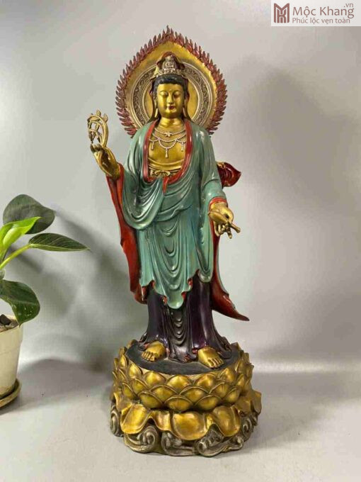 Tượng Mẹ Quan Âm Đồng Cao 45 (cm)
