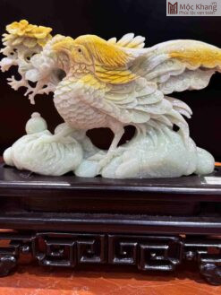 Tượng Phượng Hoàng Ngọc Serpentine Cao 31 (cm)