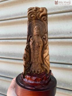 Tượng Quan Âm Trầm Hương Cao 12 (cm)