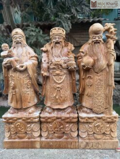 Tượng Tam Đa Gỗ Ngọc Am Cao 40 (cm)