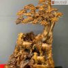 Tượng Tam Dương Gỗ Bách Xanh Cao 96 (cm)