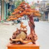 Tượng Tam Dương Khai Thái Gỗ Hương Ta Cao 127 (cm)