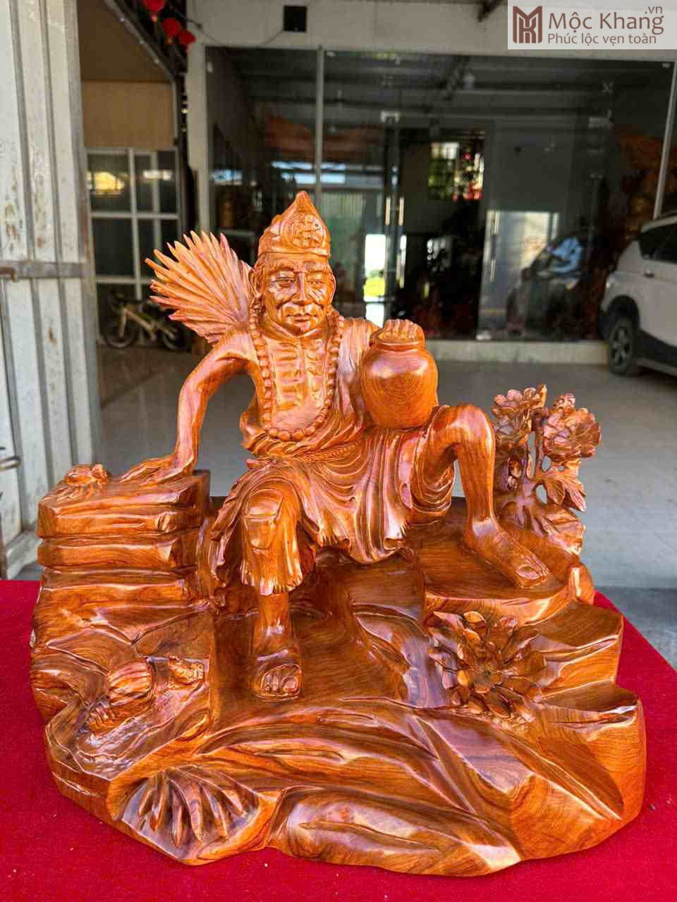 Tượng Tế Công Gỗ Hương Cao 45 (cm) (3) Tượng Tế Công Gỗ Hương Cao 45 (cm)