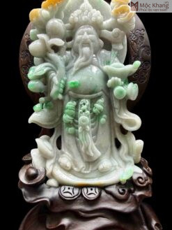 Tượng Thần Tài Ngọc Phỉ Thúy Cao 43 (cm)