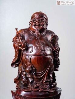 Tượng Thương Gia Gỗ Trắc Cao 59 (cm)