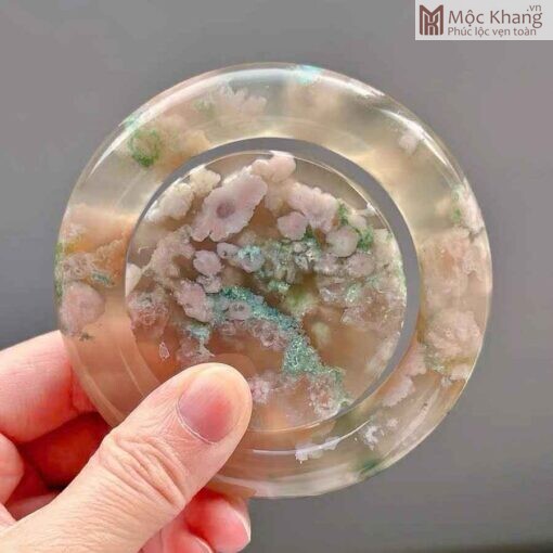 Vòng Bản Mã Não Hoa Anh Đào Ni 54,6 (mm)