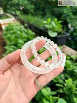 Vòng Bản Và Chuỗi Thạch Anh Trắng Ni 50-60 (mm)